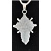 Image 4 : Zuni Sterling Turquoise Cross Pendant Necklace