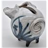 Image 4 : Rare English Briglin Glazed Pottery Piggy Bank