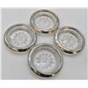 Image 4 : 4 Estate Sterling and Cut Glass Coasters
