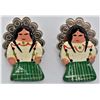 Image 2 : Mexican Hand Painted Clay and Tin Earrings