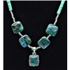 Image 3 : Sterling Chrysacolla Pendant Necklace