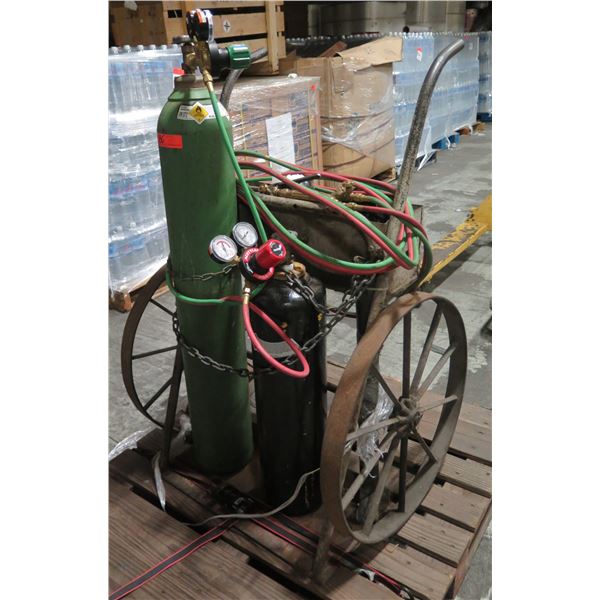 Welding Cart w/ Tanks, Gauges & Hoses