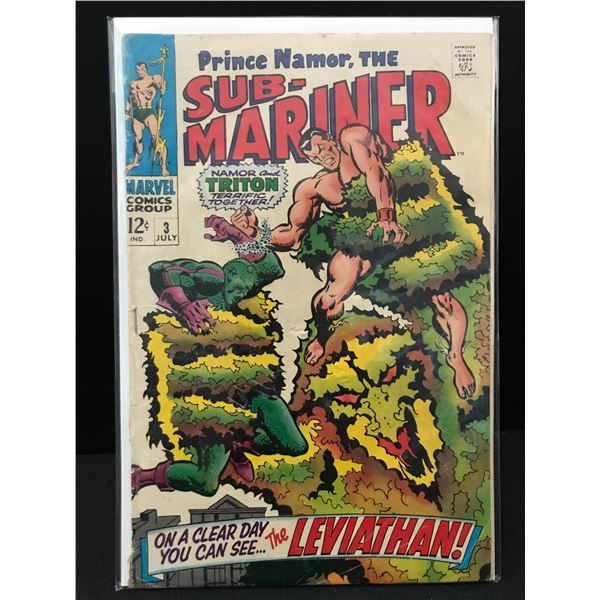 MARVEL COMICS NO.3 PRINCE NAMOR, THE SUB-MARINER