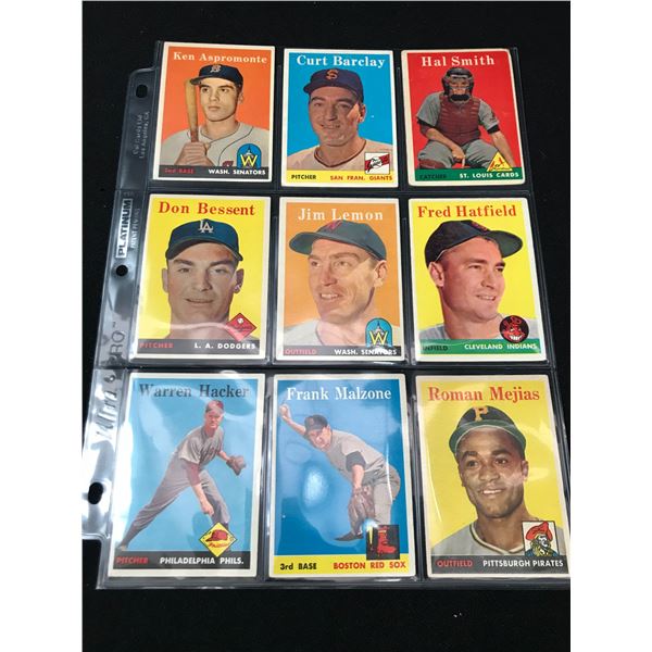 1957 TOPPS BASEBALL CARD LOT