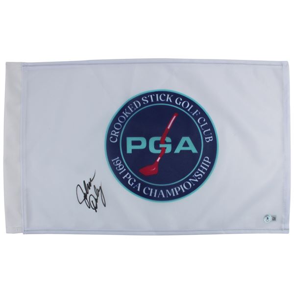 JOHN DALY SIGNED PGA GOLF FLAG (BECKETT COA)