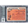 Image 2 : TOPPS JOE MONTANA REPRINT CARD AUTHENTIC AUTOGRAPH BECKETT GRADED 10