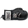 Image 1 : Mike Tyson Autographed Black Everlast Boxing Glove RH Signed In Silver Beckett BAS Stock