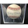 Image 1 : MICKEY MANTLE SIGNED BASEBALL IN CASE WITH COA