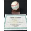 Image 2 : BOB FELLER SIGNED AND INSCRIBED BASEBALL IN CASE WITH COA