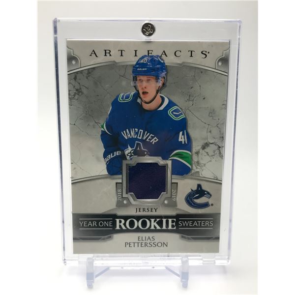 2019 UPPER DECK ARTIFACTS ELIAS PETTERSSON ROOKIE JERSEY