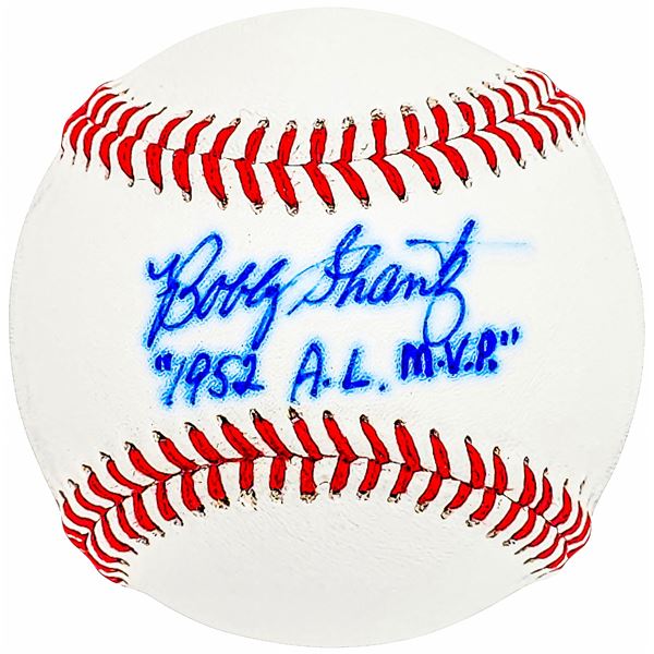 BOBBY SHANTZ SIGNED AND INSCRIBED OFFICIAL BASEBALL (BECKETT COA)