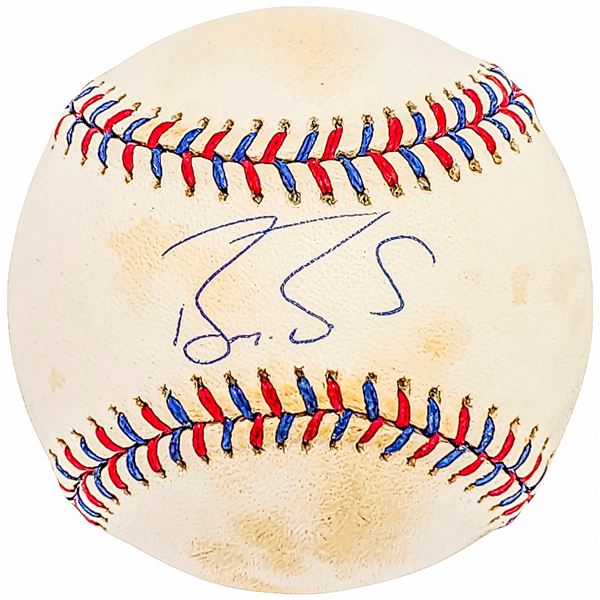 BARRY BONDS SIGNED OFFICIAL BASEBALL (BECKETT COA)