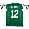 Image 1 : New York Jets Joe Namath Autographed Green Jersey Beckett BAS Witness Stock