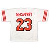 Image 1 : San Francisco 49ers Christian McCaffrey Autographed White Jersey Beckett BAS Witness