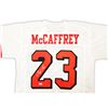 Image 2 : San Francisco 49ers Christian McCaffrey Autographed White Jersey Beckett BAS Witness