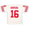 Image 1 : San Francisco 49ers Joe Montana Autographed White Mitchell & Ness 1990 Throwback Fanatics Holo