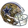 Image 1 : EMMITT SMITH SIGNED DALLAS COWBOYS FULL SIZE CAMO HELMET (BECKETT COA)