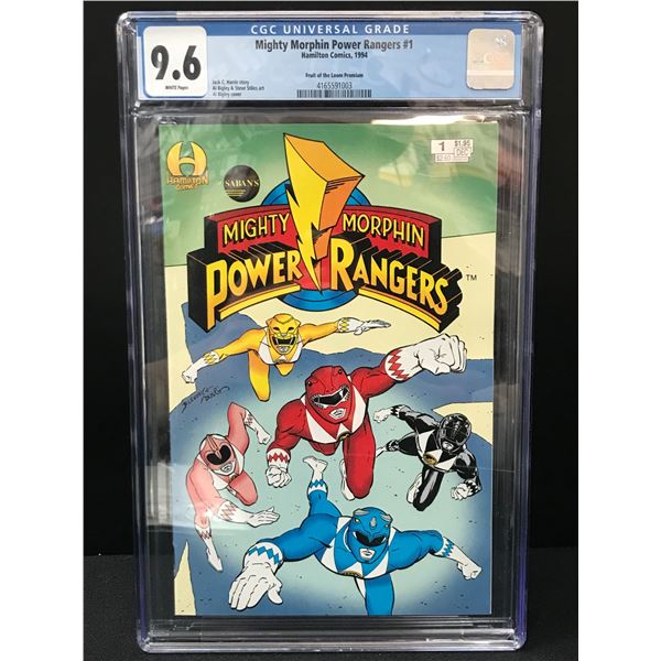 MIGHTY MORPHIN POWER RANGERS #1 CGC GRADED 9.6  (HAMILTON  COMICS)