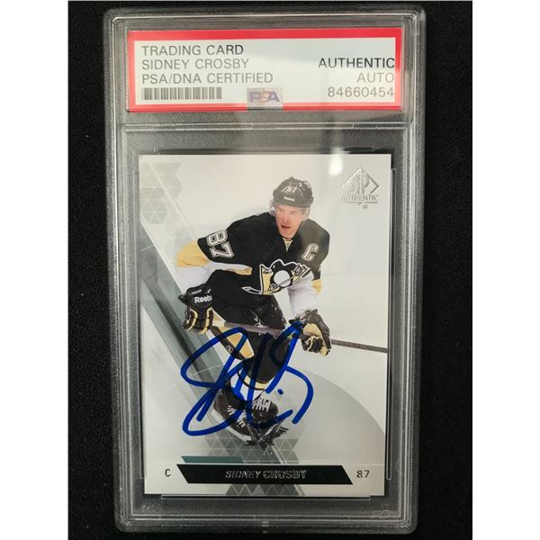 2012 UPPER DECK SP AUTHENTIC SIDNEY CROSBY AUTO (PSA AUTHENTIC)