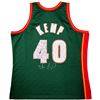 Image 1 : SHAWN KEMP SIGNED SEATTLE SUPERSONICS HARDWOOD CLASSICS JERSEY (BECKETT COA)