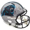 Image 1 : CHRISTIAN MCCAFFREY SIGNED CAROLINA PANTHERS FULL SIZE HELMET (BECKETT COA)