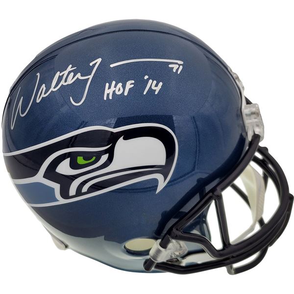 WALTER JONES SIGNED SEATTLE SEAHAWKS FULL SIZE HELMET (BECKETT COA)