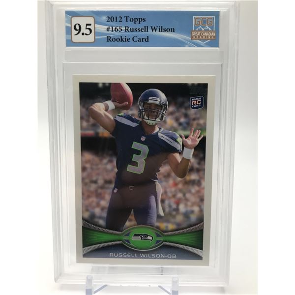 2012 TOPPS RUSSELL WILSON ROOKIE CARD (GCG 9.5)