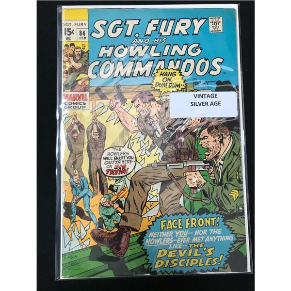 MARVEL COMICS NO.84 SGT FURY AND HIS HOWLING COMMANDOS (VINTAGE SILVER AGE)