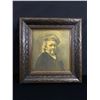 Image 2 : 2 Vintage Wood Framed Pictures, 1 Old Woman Reading, 1 Rembrandt approx. 16" x 13"