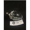 Image 1 : Beautiful Blown Clear Glass Strawberry Paperweight w/Controlled Bubbles