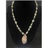 Image 2 : Vintage .925 Semi-Precious Stone Necklace w/.925 Drop