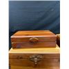 Image 4 : 3 Vintage Wood Boxes
