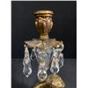 Image 3 : Vintage Heavy Brass Cherub Candle Holders On Marble . Marked A.Beck NY