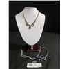 Image 1 : 2 Vintage Phinestone Necklaces & 1 Bracelet
