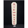 Image 1 : Wood Air Water Sign Approx. 25" x 5.5"