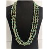Image 2 : Very Long Triple Strand Genuine Vintage Turquoise Necklace