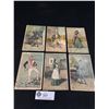 Image 1 : 6 Early 1900's Charles Dickens Character Post Cards