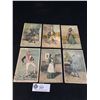 Image 1 : 6 Early 1900's Charles Dickens Character Post Cards