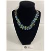 Image 1 : Unusual Silver Wire Work Necklace (Glass Beads)