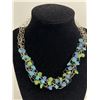 Image 2 : Unusual Silver Wire Work Necklace (Glass Beads)