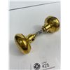 Image 2 : Good Pair Of Heavy Brass Antique Door Knobs