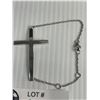 Image 2 : 925 Sterling Silver Cross Bracelet, Very Nice Condition