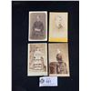 Image 1 : 4 Victorian Album Photo Cards 1890's