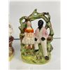 Image 3 : 2 Vintage Staffordshire Figure Of Uncle Tom & Eva