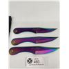 Image 2 : 3 Piece 6.5" Jack Ripper Rainbow Knives