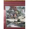 Image 2 : Large Ornate Framed Cottage Setting Print