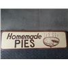 Image 2 : VINTAGE DOUBLE SIDED "HOME MADE PIES" WOOD SIGN