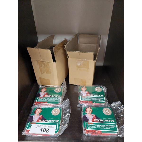 APPROX 19 EXPORT A GREEN CIGARETTE TINS