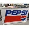 Image 1 : LARGE PEPSI SELF FRAMED TIN SIGN