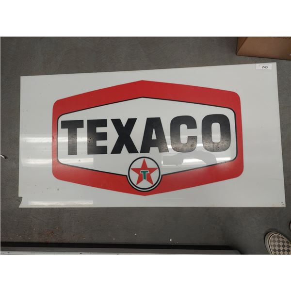 LARGE TEXACO GAS STATION PLEXIGLASS SIGN